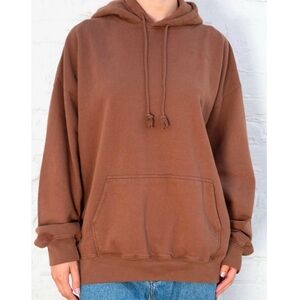 Brandy Melville Brown Oversized Christy Hoodie